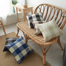 Axyaa Plaid Pillow Cover Simple Classic Decorative Cushion for Sofa and Living Room