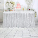 Axyaa Glitter Table Skirt for Events & Parties