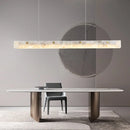 Axya Marble Long Pendant Light - Elegant Stone LED Chandelier