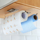 Axyaa Kitchen Towel Roll Storage Rack Wall-Mounted Dishcloth Holder