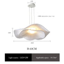 Axyaa Modern LED Fabric Chandelier for Dining Room & Living Room