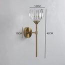 Axyaa Flower Glass Shade Wall Sconce for Bedroom Living Room Adjustable Wall Lights.