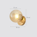 Axyaa Glass Ball Wall Lamp for Indoor Lighting in Bedroom Living Room Aisle Corridor