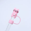 Axyaa Silicone Cat Tumbler Straw Topper for Stanley Thermo Cup