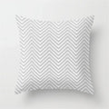 Axyaa Geometric Pillow Covers: Modern Grey Polyester Throw Pillow Cover