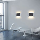 Axyaa Modern 12W Indoor/Outdoor LED Wall Sconce - Aluminum Waterproof Up/Down Light in Black White