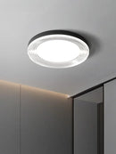 Axyaa Modern Glass Ceiling Light with Water Ripple Glass Lampshade