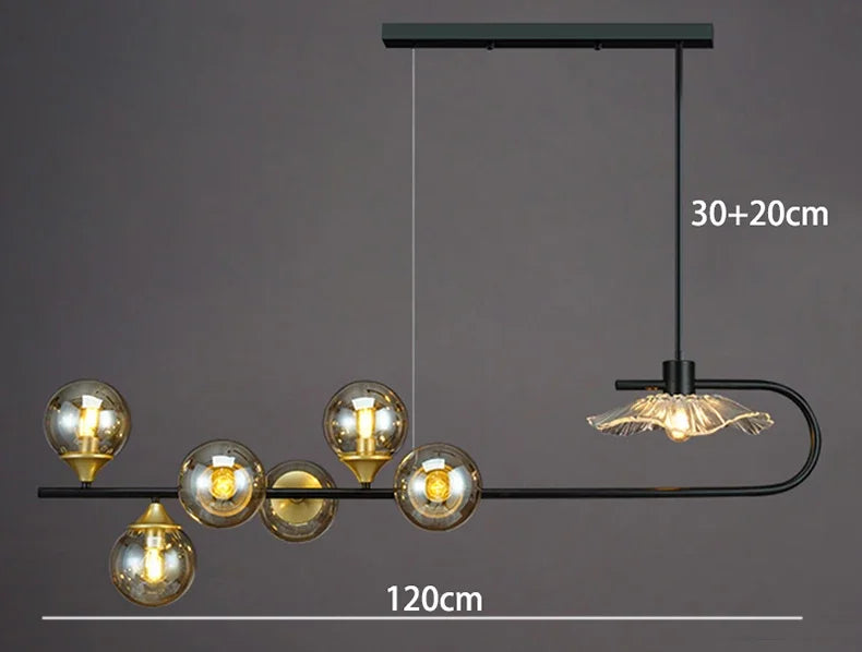 Axyaa Ceiling Chandelier: Stylish Pendant Light Fixture for Dining & Living Room Lighting