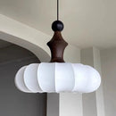 Wood Silk Pendant Light by Axyaa: Vintage Chandelier for Dining Room Bedroom