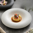 Axyaa Ceramic Western Food Plate Set for Steaks, Desserts, and Salads