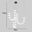 Axyaa LED Pendant Chandeliers Staircase Lighting for Modern Living Room Decor