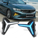 Axyaa LED Daytime Running Lights Turn Signal Fog Lamps for Geely Emgrand EC7 DIHAO Proton S70