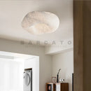 Axyaa Handmade Silk Ceiling Light: Nordic Wabi Sabi Design for Bedroom and Living Room