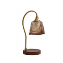 Axyaa Glass Table Lamp LED Light Fixture for Living Room, Bedroom, and Study