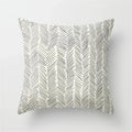 Axyaa Geometric Grey Pillowcase Set