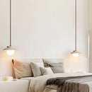Axya Stone Chandelier: Cream Nordic Style Pendant Lamp for Bedroom and Home Decoration