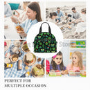 Axyaa Cactus Green Floral Thermal Lunch Bag with Adjustable Strap