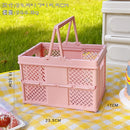 Axyaa Portable Folding Storage Basket: Organize Books, Cosmetics & More!