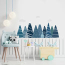 Axyaa Adventure Mountain Woodland Decal: Removable Wall Sticker for Nursery Playroom