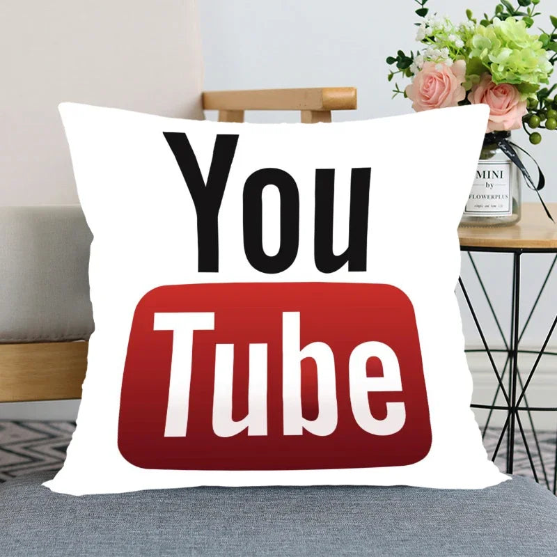 Axyaa Satin Soft Pillowcase for Home Decor 45x45cm Square Zipper Pillow Cover