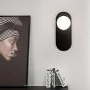 Axyaa Glass Ball LED Wall Sconce for Bedroom Living Room