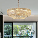 Axyaa Light Luxury Crystal Chandelier: French Modern, Simple Atmosphere for Living Room, Dining Room & Bedroom