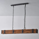 Axyaa Vintage Wooden Pendant Lamp for Dining and Bar, Industrial LED Lighting