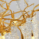 Axyaa Nordic Crystal LED Pendant Chandelier for Modern Dining Room & Home Decor