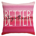 Axyaa Love Kiss Hug Pattern Decor Pillowcase for Home Sofa, Gift for Valentine's Day