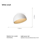 Axyaa Wood Grain LED Ceiling Light with Remote Control - Modern Minimalist Flush Mount Lamp