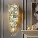 Axyaa Crystal LED Wall Light & Ceiling Chandelier: Modern Luxury for Home Decor
