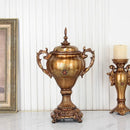 Axyaa Resin Relief Decor Jar: European Style, Retro Storage Vase & Handicraft for Home Decor