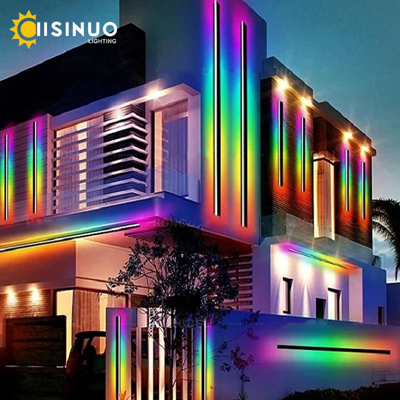 Axyaa RGB Tall Outdoor Christmas Decoration Light with Remote Control