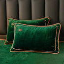 Axyaa King Milk Velvet Bedding Set - Ultra-thick, Skin-friendly, Antistatic Quilt Cover
