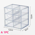 Axyaa 6-Grid Acrylic Cosmetic & Jewelry Storage Drawer Organizer Box