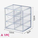 Axyaa 6-Grid Acrylic Cosmetic & Jewelry Storage Drawer Organizer Box