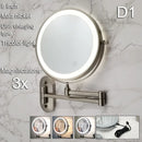 Axyaa LED Makeup Mirror Double Side Fill Light USB Charging Tricolor Dimming