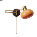 Axyaa Swing Arm LED Wall Lamp with Switch for Bedside Reading & Interior Lighting