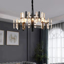 Axyaa Crystal Chandelier Pendant Lights for Luxury Living Room & Dining Room Lighting