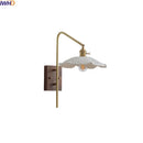 Axyaa Walnut Ceramic LED Wall Sconce Modern Stair Light Fixtures