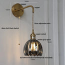 Axyaa Adjustable LED Wall Lamp Glass Wall Light Fixture