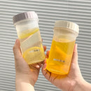 Axyaa Transparent Plastic Water Bottle Handle Coffee Mug Sport Cup - Student Kids