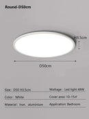 Axyaa Ultrathin LED Ceiling Lamp Remote Control for Modern Interior Lighting