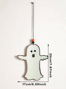 Axyaa Wooden Ghost Hanging Ornament, Cute Beaded Design for Home Decor