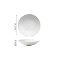 Axyaa Stone Patterned Ceramic Soup, Salad, Pasta Plate Set