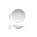 Axyaa Stone Patterned Ceramic Soup, Salad, Pasta Plate Set
