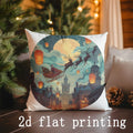 Christmas Santa Patterns Pillow Covers by Axyaa: Sofa, Bedroom, Car, Decor Cushion Cover