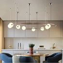 Axyaa Modern LED Round Chandelier Pendant Lights for Living Room and Bedroom