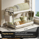Axyaa Dish Rack Drainer Organizer with Cutlery Storage