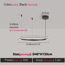 Axyaa LED Ring Chandelier for Living Room, Bedroom, Kitchen, and Restaurant